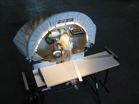 Lighted Dust Hood For Miter Saws With LED Light Keeps Work Area Clean And Dust Free Universal Fit For All Miter Saws
