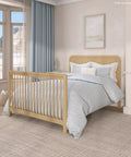Crib To Full Bed Conversion Rails For Cove Collection Wooden Bed Rails In Natural Oak Finish, bedroom setup view