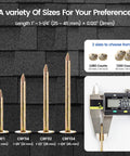 Pro Grade Galvanized Roofing Nails One Quarter Inch Shank Fifteen Degree Coil Fasteners With Solid Round Heads in various sizes