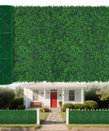 Lifelike Artificial Greenery Wall Roll 48 By 120 Inches Privacy Screen For Indoor And Outdoor Use UV Resistant Faux Ivy Leaves