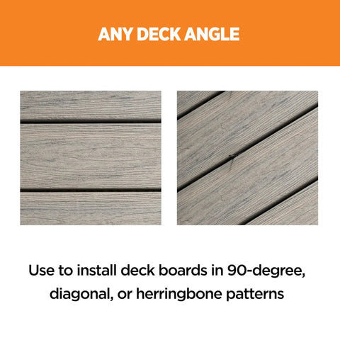 Hidden Deck Fasteners 900 Count Set With One Pass Clip System For Grooved Composite PVC And Hardwood Boards No-Fuss