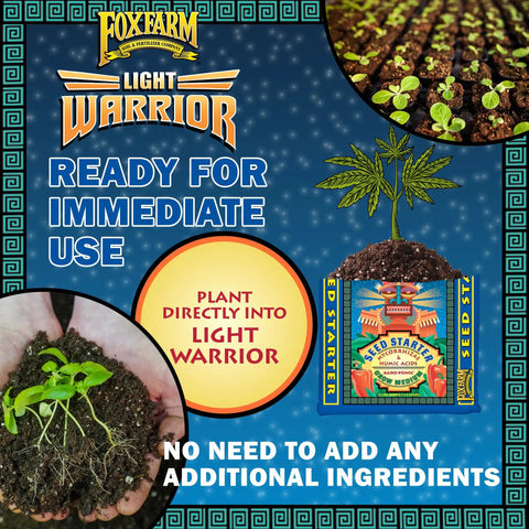 Image of Plug And Play 12 Quart Seed Starter Mix for Germination and Root Development, ready-to-use, no extra ingredients needed.