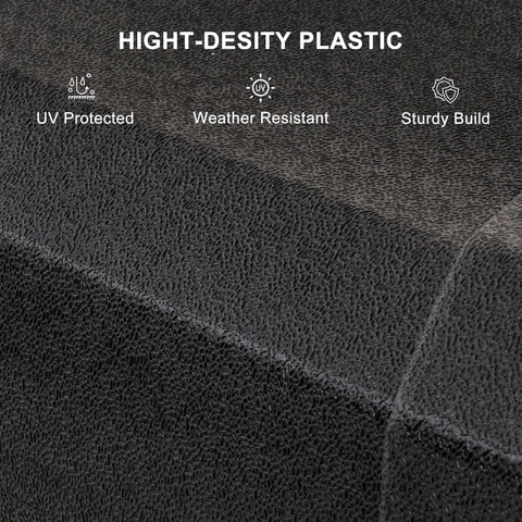 Heavy Duty Cantilever Umbrella Base Weatherproof PP Plastic 32.2 By 32.2 Inches texture close-up, high-density plastic