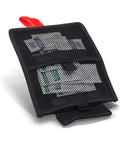 Paramedical First Aid Kit With Large Capacity Cabinet for Rapid Interventions, mesh pocket with medical supplies and red loop.