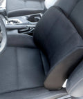 Premium Lumbar Support Pillow For Chair With Ergonomic Contoured Foam Insert Designed To Ease Lower Back Pain And Improve Posture on car seat.