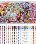200-Piece Bead Ball Chain Keychains Bulk For Hanging Decor And Jewelry Making Includes Connector Clasp And Storage Box Each Chain Measures 3.9 Inches Bead Diameter 2.4mm Perfect For Crafts And DIY Projects, colorful bead ball chains in storage box