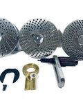 Steel dividing plates and accessories for 6 Inch Rotary Table With 3 Slots And Steel Dividing Plates, Operation Manual Included.