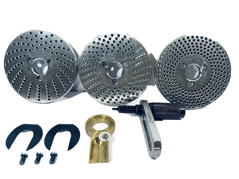 Steel dividing plates and accessories for 6 Inch Rotary Table With 3 Slots And Steel Dividing Plates, Operation Manual Included.