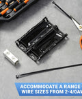 Dead Simple Underground Wire Splice Kit For 2 To 4/0 Uf Cable Direct Burial Electrical Connectors with tools and zip tie.