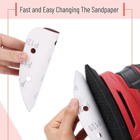 Changing Mouse Detail Sander Sanding Pads Set With 30 Sheets In 5 Grits 40 80 120 180 240 on palm sander