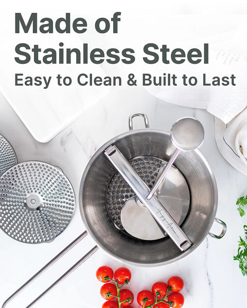 Ergonomic Hand Crank Food Mill With 3 Stainless Steel Discs For Tomato Sauce Applesauce Baby Food Mashed Potatoes Puree