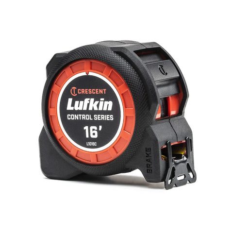 One And Three Sixteenths Inch By Sixteen Foot Tape Measure With Yellow Clad Command Control Anti Pinch Tip Retractable Lock