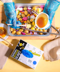 Hands wearing gloves handling food; Disposable Gloves Bulk Pack 500 Count One Size Fits Most For Food Safe Handling In Kitchen