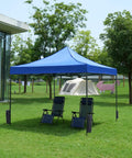 10x10 Ft Pop Up Canopy Tent For Camping Parties Events Patio Beach Backyard All Weather Heavy Duty Instant Sun Shade With Sand Bags