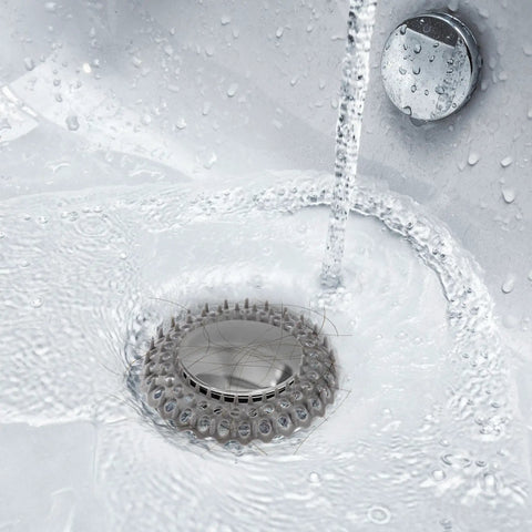 Disposable Vanity Sink Drain Savers Hair Catchers For Clog Prevention No Fuss No Mess 3.7 Inch Wide in bathroom sink
