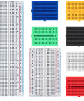 All In One Breadboard Kit For Quick Prototyping With Eight Boards Including Standard Half Size And Mini Breadboards In Six Colors