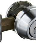 Smart Key Gate Latch Deadbolt For Pool And Home Entry 59 Signature Series shown with satin chrome finish