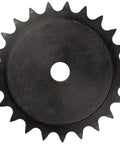 Heavy Duty Double Roller Chain Sprocket With Type B Hub For 12B Chain 38 Teeth 25 Mm Bore top view showing steel construction.