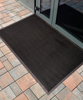 Built Tough Heavy Duty Rubber Fingertip Entrance Mat For Outdoor Areas 28 Inch Wide By 46 Inch Long Five Eighths Inch Thick Black