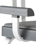 Armrest detail of Momentum Shower Chair For Adults, Premium Non Slip Bath Seat With Adjustable Height, Armrests, Curved Backrest, Cushioned Seat And Stable Grips, Safe And Comfy Medical Shower Bench In Gray