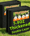 Heavy Duty Weed Barrier Landscape Fabric 4 Ft By 100 Ft Double Layer Ground Cover shown folded on grass