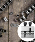 Heavy Duty Pro Grade Chain Breaker Tool For Bikes And Racing With CNC Carbon Steel Construction, parts and #35 chain detail