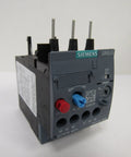 Thermal Overload Relay 3RU2126-4BB0 For Motor Protection, front view showing adjustment dials, compatible with contactors.