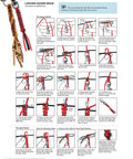 Page from 'Leather Crafting Starter Guide With Step By Step Techniques For Beginners Includes Pattern Prep Tools Stamps Embossing Stitching Braiding Finishes And Project Ideas To Kickstart Your Handmade Leather Journey' showing lanyard square braid instructions.