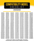 Compatibility model checklist for Replacement Refrigerator Door Bin Shelf For Frigidaire Models LFSS2612TF0 FFSS2615TS5 FFSS2615TS0 LFSS2612TF4