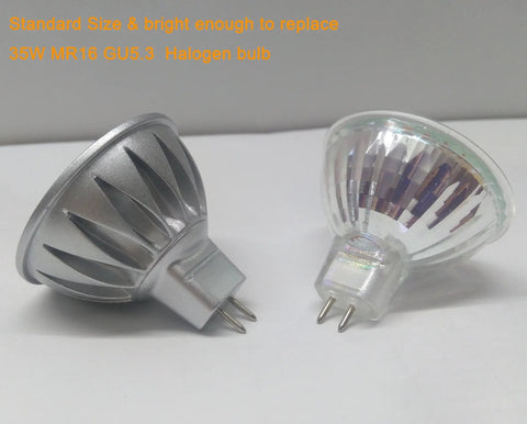 MR16 LED Bulbs 5W 6000K Daylight For 12V GU5.3 Low Voltage Track And Landscape Lighting Not Dimmable 450 Lumens