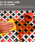 Cleaning tiles grouted with Starlike EVO 113 Neutro Epoxy Grout Base for Metallic Color Applications