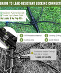 Expandable DIY Drip Irrigation Kit For Raised Beds with leak-resistant push-to-connect fittings and adjustable emitters