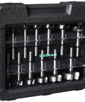 14-Piece Forstner Drill Bit Set With Carry Case For Softwood To Hardwood Plywood Laminates And MDF, Includes 1/4 To 2 Inch Bits