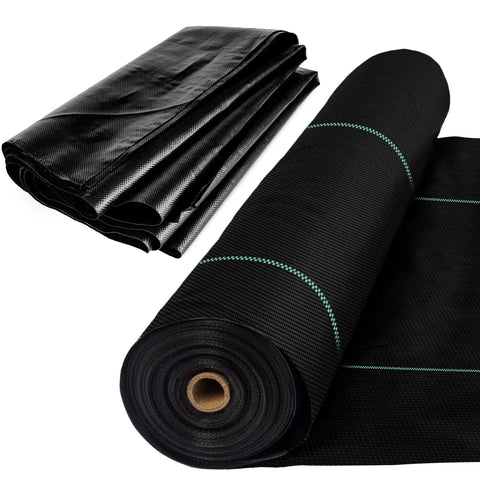 Heavy Duty Geotextile Fabric For Driveway Stabilization And Rock Solid Road Base Reinforcement Woven Polypropylene roll and fold.