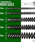 13 Piece Airbrush Cleaning Kit With Glass Cleaning Pot Jar And Holder 5 Cleaning Needles 5 Cleaning Brushes 1 Wash Needle sizes