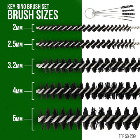13 Piece Airbrush Cleaning Kit With Glass Cleaning Pot Jar And Holder 5 Cleaning Needles 5 Cleaning Brushes 1 Wash Needle sizes