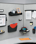 Plastic PA Dry Erase Board 11 By 14 Writing Surface With Included Marker And Eraser Tip ViperPin Mounting on office cubicle wall
