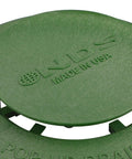 Close-up of Easy Install Workhorse Pop Up Drainage Emitter For 3-Inch And 4-Inch Sewer And Drain Fittings, green plastic lid