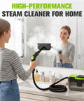 Hakosci 1500W Portable Handheld Steam Cleaner Heats In Just 10 Seconds For Quick Messes With Three Adjustable Steam Levels And Built-In Tank perfect for cleaning mirrors.