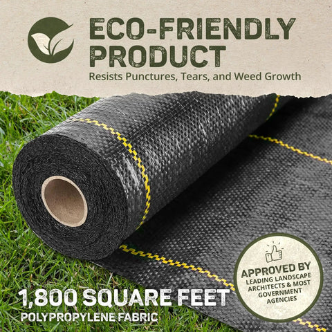 Sunbelt Weed Barrier Fabric 3.2 Oz 4 By 300 Feet Heavy Duty Ground Cover For Greenhouse Floors Garden Rows Raised Beds Yard And Outdoor Landscape Protection