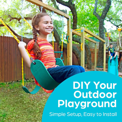 Heavy Duty Swing Seat Replacement Kit With Chains For Outdoor Swing Sets Backyard Playground Accessories For Kids And Grownups