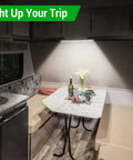 12V LED Interior Light Bar For Trailers And RVs, Ultra Bright 168 LEDs illuminating RV dining area