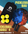 Lightweight USAPA Approved Pickleball Paddles Set With Four Paddles Two Indoor And Two Outdoor High Performance Balls And Bag Included