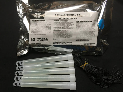 Best Deal Bulk Blue Glow Sticks 25 Pack 6 Inch Industrial Grade Safety Glow Sticks With 12 To 14 Hour Glow Long Shelf Life