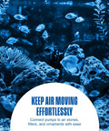 Aquarium with three sixteenth inch flexible airline hose for aquarium pumps air stones and filters ideal standard airline tubing.