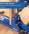 K4 Pocket Hole Jig For Pros And DIYers With Adjustable Easy To Use Drill Guides in use on wood panel for strong joints