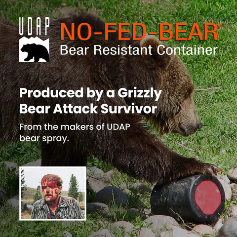 Bear Resistant Food Storage Canister For Hiking Camping And Backpacking, 2 Gallon Capacity With Carrying Case image