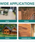 Wood Screws Kit With Torx Star Drive Deck Screws for decks, frames, fences, and wooden walls in DIY outdoor projects