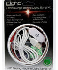 Slick 12 Inch Cut To Fit Led Light Strip With 18 Darn Bright Cool White Bulbs And Smart Touch Dimmer for sewing machine use.