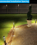 10 Pack Low Voltage Path Lights 3W LED Landscape Lights For Driveways Gardens And Pathways Aluminum 12 To 24V AC DC IP65